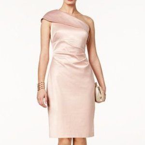 Vince Camuto satin one shoulder dress